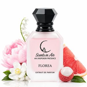 Fragrance Character: Floral • Fruity • Fresh • Feminine • Elegant Longevity: Long-lasting Sillage: Moderate to noticeable Recommended For: Women Best For: Daytime • Casual Wear • Special Occasions SCENTS IN AIR — An Unspoken Presence.