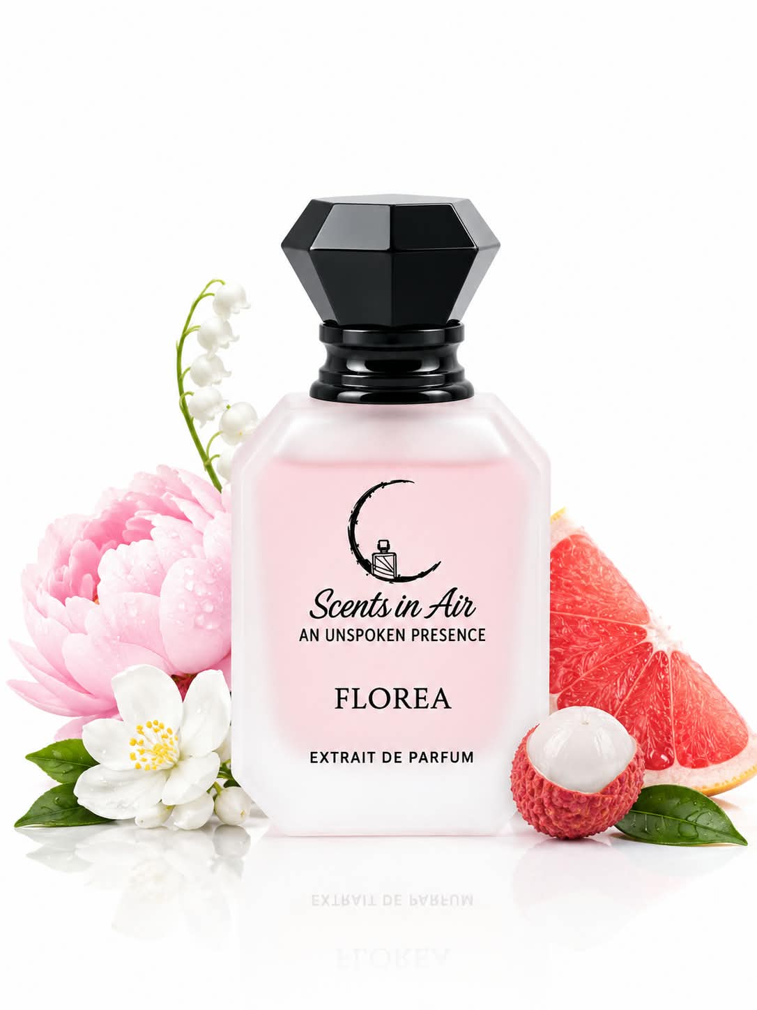Fragrance Character: Floral • Fruity • Fresh • Feminine • Elegant Longevity: Long-lasting Sillage: Moderate to noticeable Recommended For: Women Best For: Daytime • Casual Wear • Special Occasions SCENTS IN AIR — An Unspoken Presence.